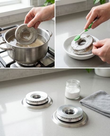 Hoe de branders op uw kookplaat in een paar eenvoudige stappen schoon te maken!