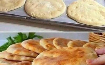 Pane piatto morbido fatto in casa, tipo pita, cotto in padella.