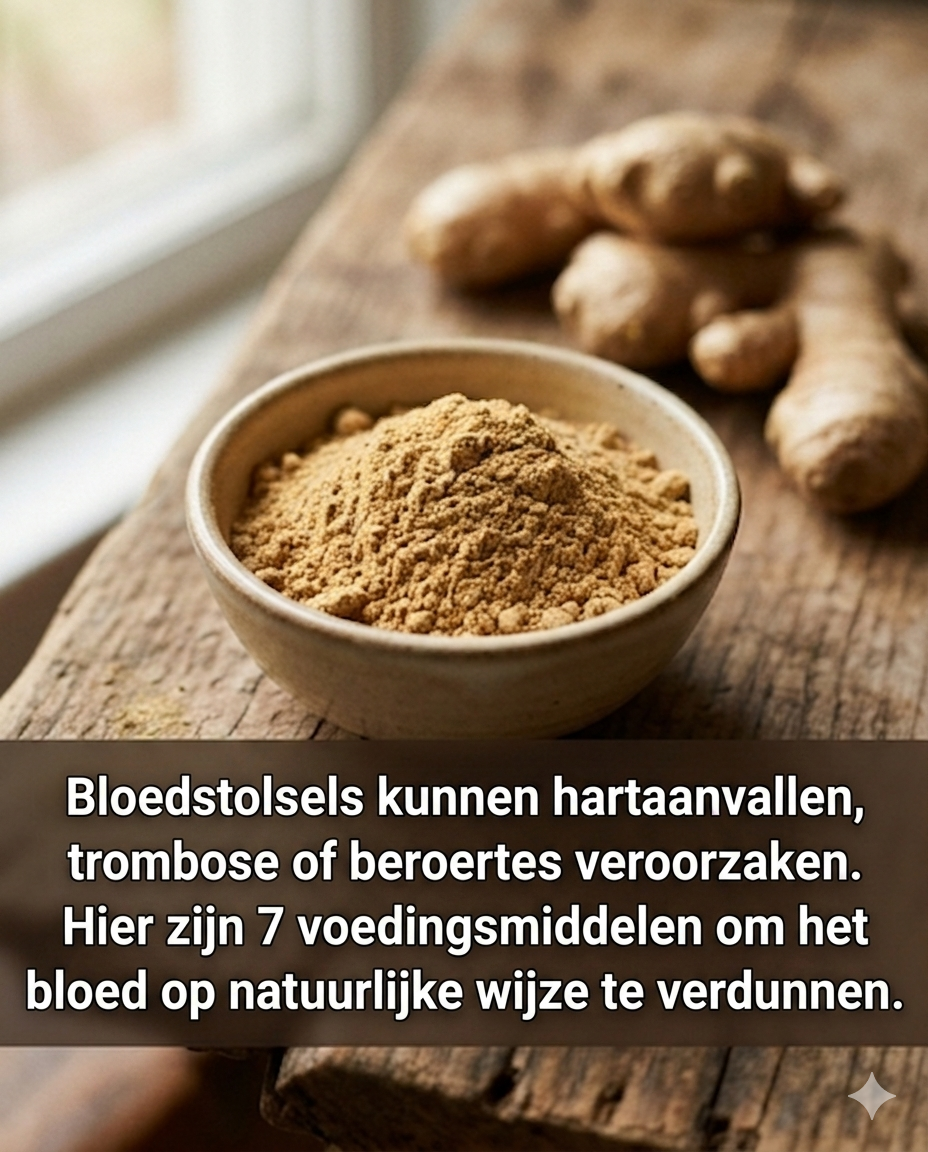 7 voedingsmiddelen die helpen bij het dunner worden van bloed en het beschermen van het hart