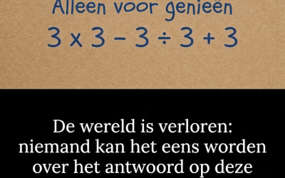 De wereld is verloren: niemand slaagt erin het eens te worden over het antwoord op deze eenvoudige berekening