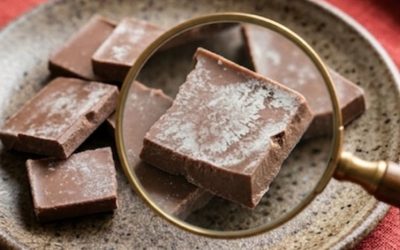 Is het veilig om chocolade te eten die wit is geworden?