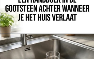 De draai van het glas in de gootsteen: waarom je het moet doen voordat je het huis verlaat